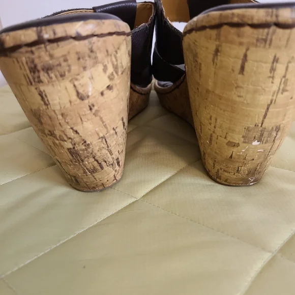BOC by Born Wedge Sandals Cork Comfortable Size 11 - Picture 8 of 11